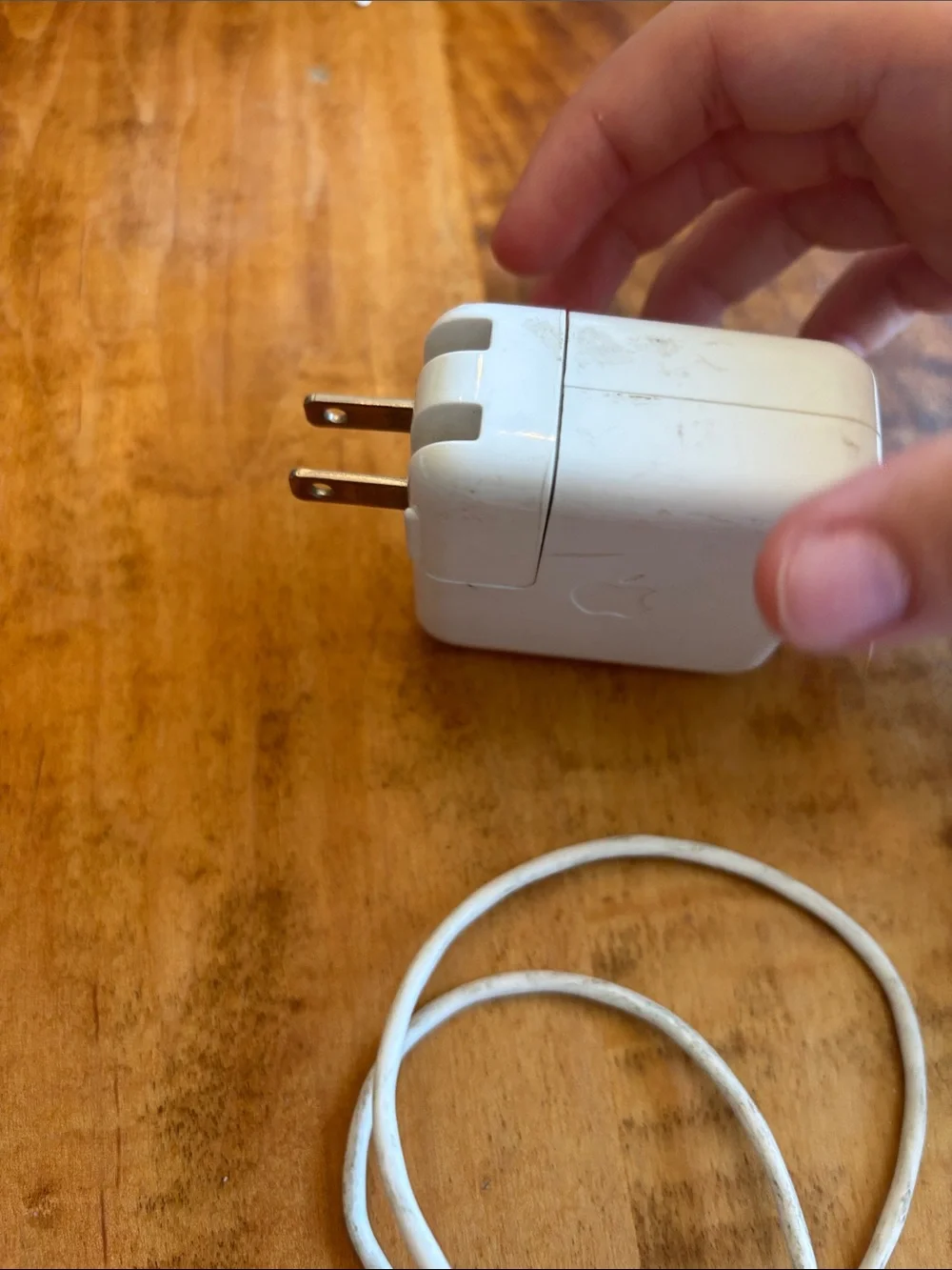 Apple White MagSafe Power Adapter with Attached Cable